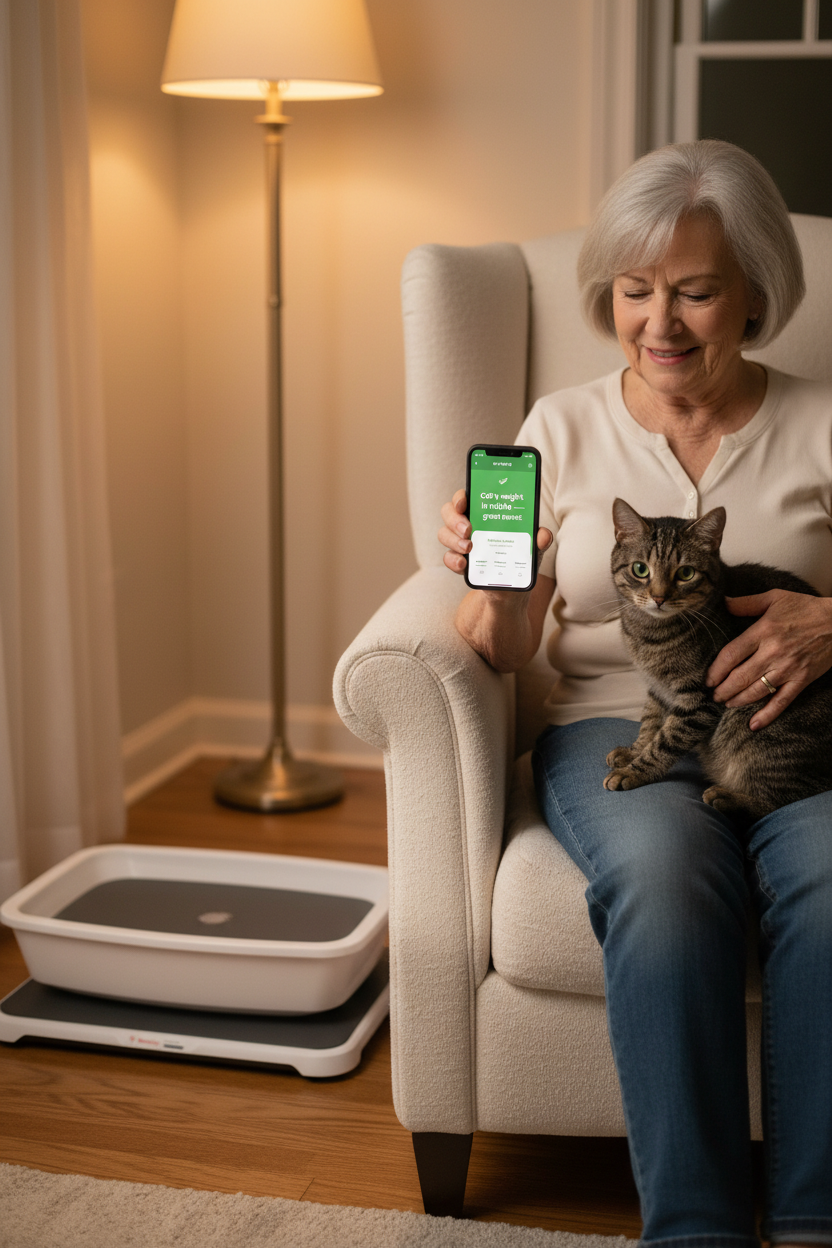 Vessel Tech AI Smart Litter Box Monitor – Cat Health Tracking