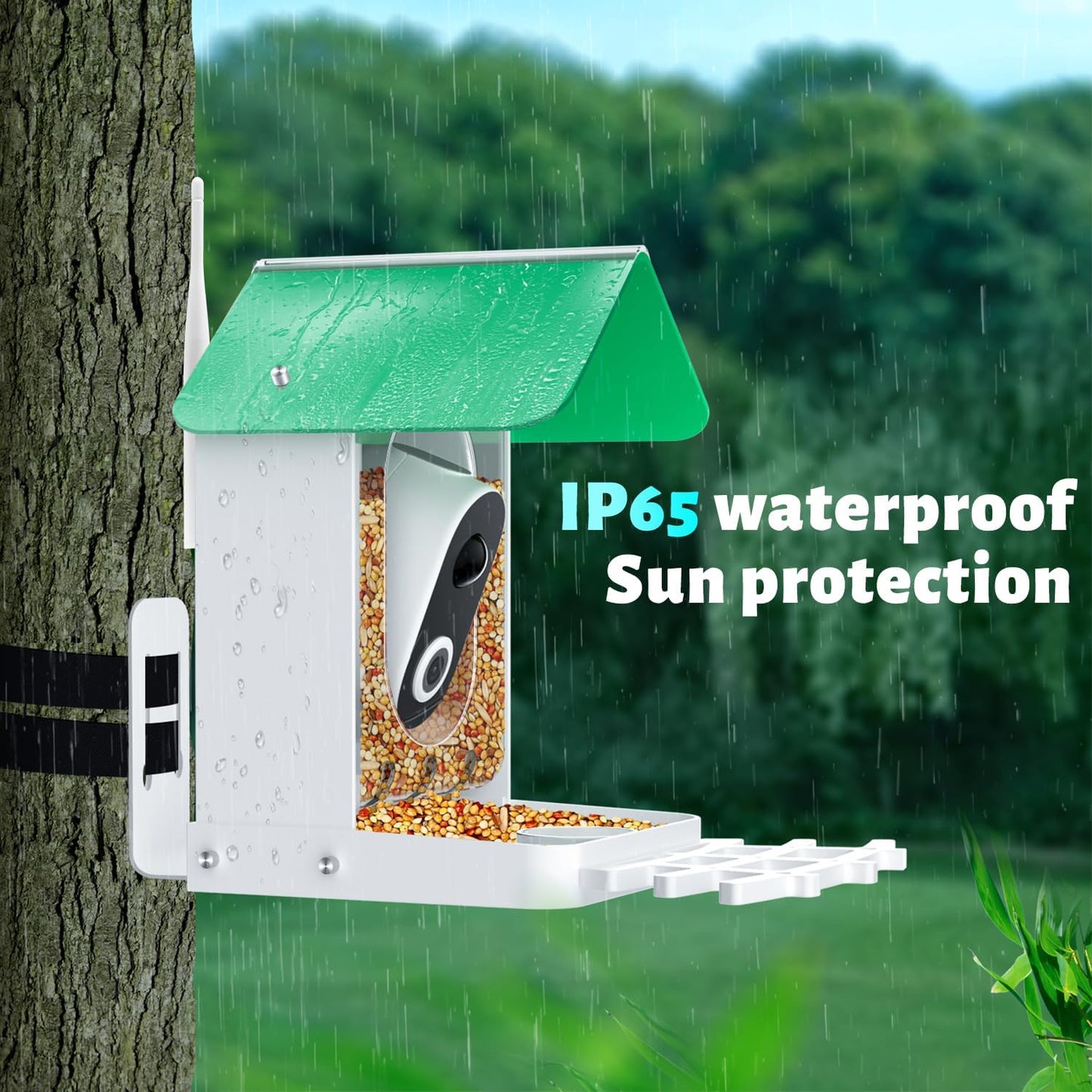Vessel Tech Birdview™ Smart Bird Feeder Camera — AI Identifies 8,000+ Species