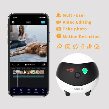 Motion detection alert from the Robowatch Flagship shown on a smartphone