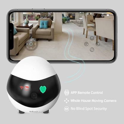 Robowatch Flagship driving through the home to check on pets from any room