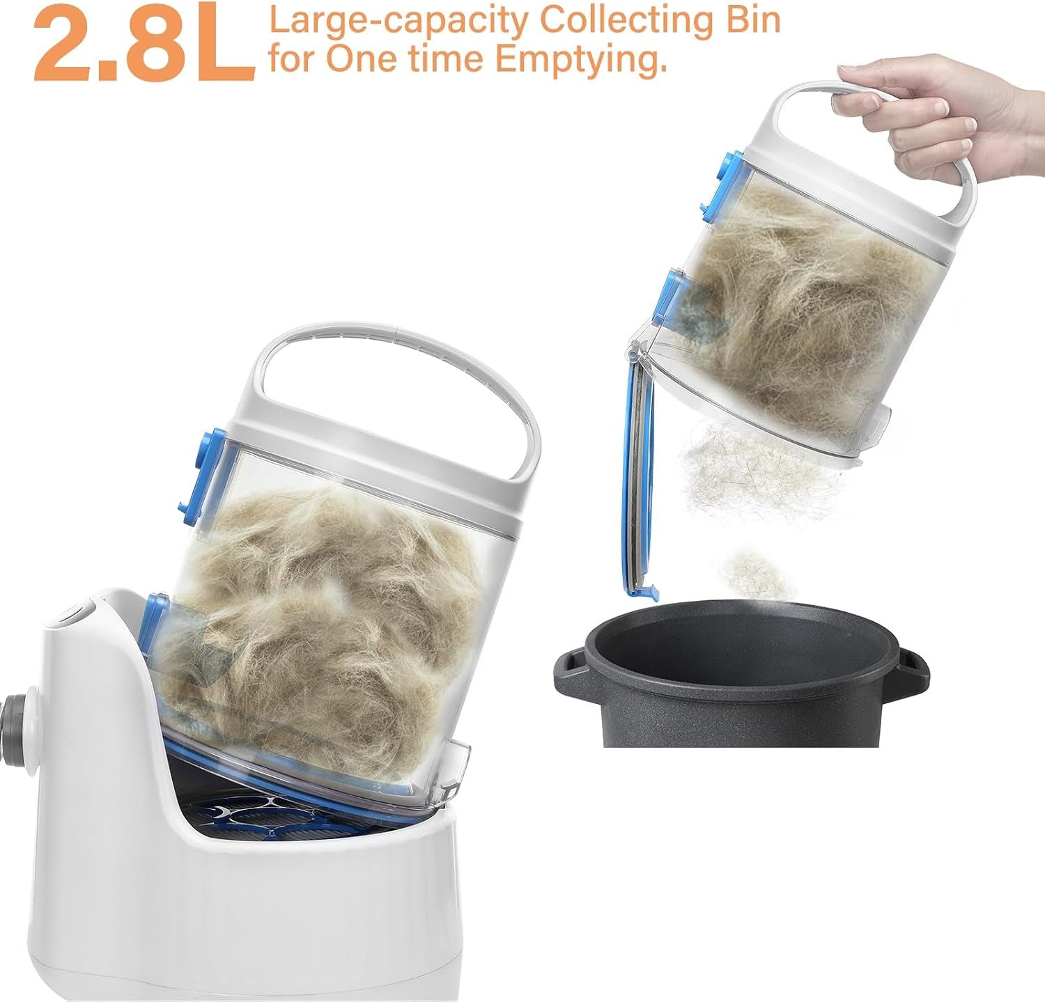 Petpro Grooming Vacuum Kit — Low-Noise Deshedding & Clipper Set for Dogs & Cats