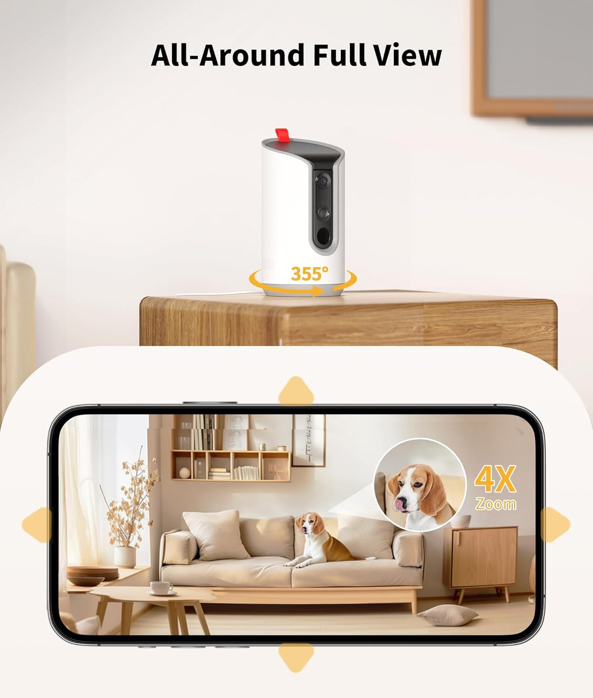 TreatCam 360° Pro 2K pet camera and remote treat dispenser – product image 4