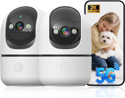 HomeWatch 360 indoor pet and family camera with pan, tilt, and night vision
