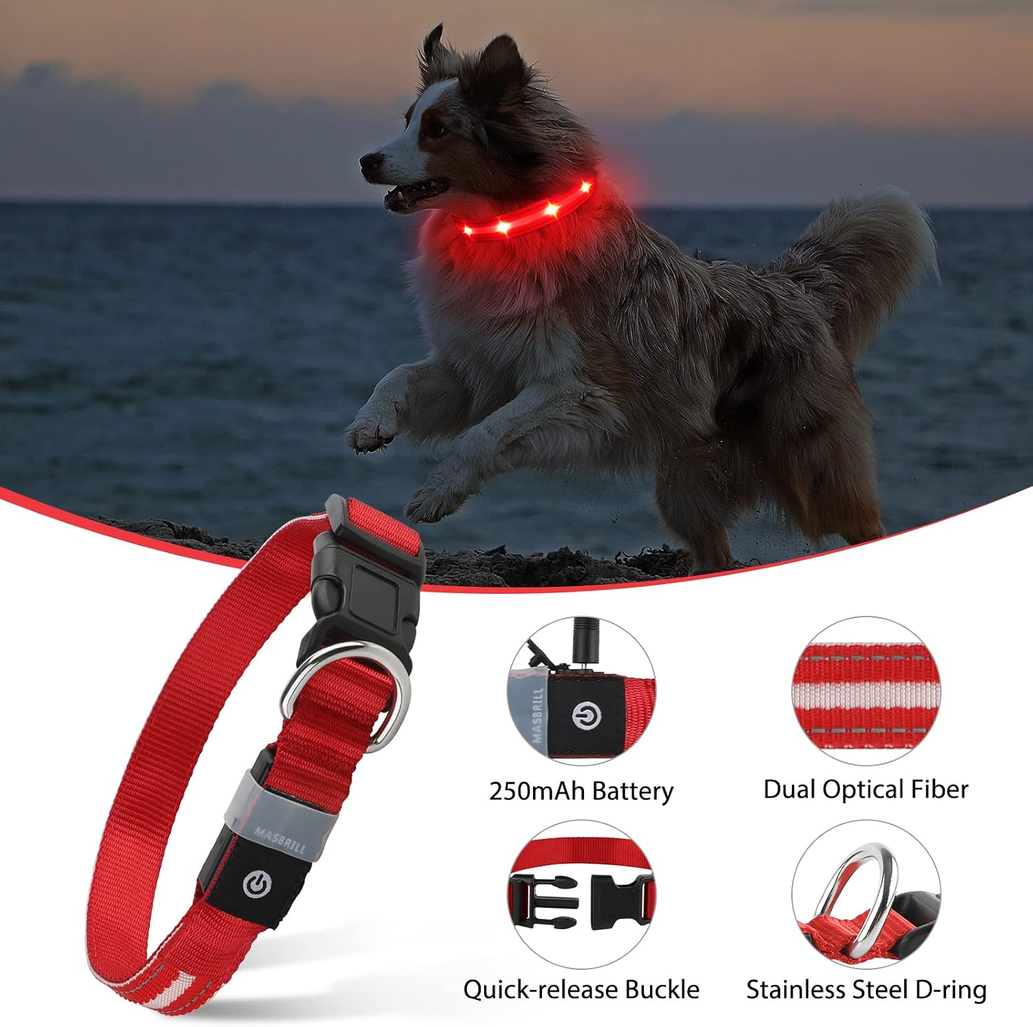 GlowGuard collar USB charging