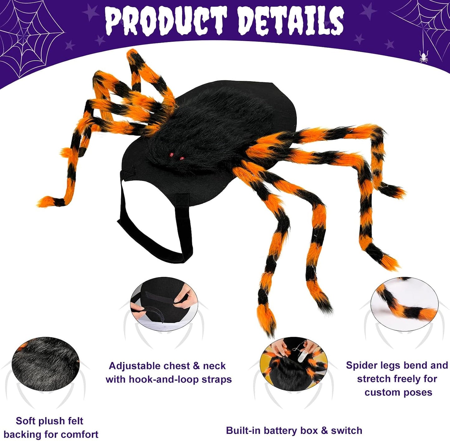 SpiderPup adjustable strap fitting