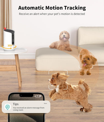 TreatCam auto tracking feature