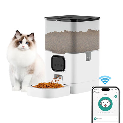 Revolutionize Mealtime with the 4L Smart Automatic Cat Feeder – WiFi Enabled & Programmable for Happy, Healthy Pets!