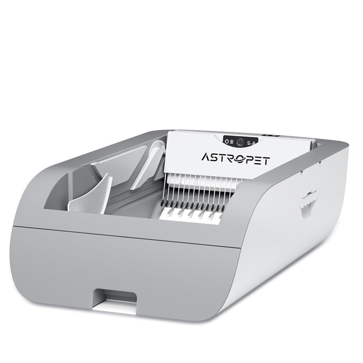 Montret Horizon AI Smart Self-Cleaning Litter Box in white with open interior view