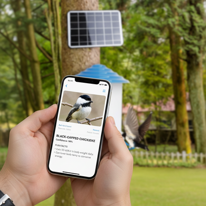 AI bird species identification app close-up — Vessel Tech Horizon™