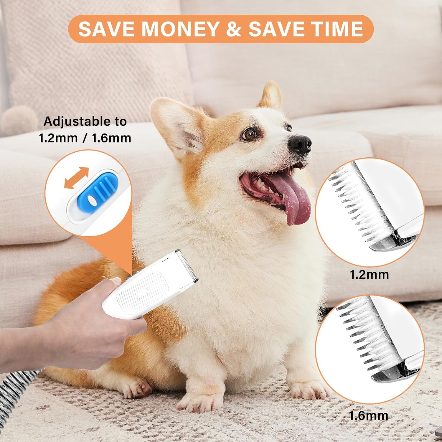 Petpro Grooming Vacuum Kit — Low-Noise Deshedding & Clipper Set for Dogs & Cats