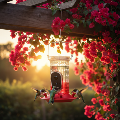 SkyWatch Hummingbird 2.5K™ Solar AI Camera Feeder