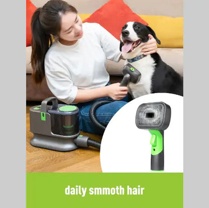 Grooming vacuum with 4 interchangeable tools