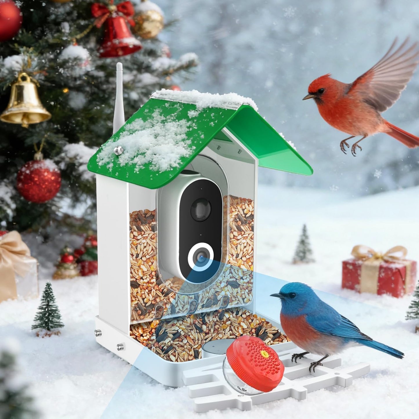 Vessel Tech Birdview™ Smart Bird Feeder Camera — AI Identifies 8,000+ Species