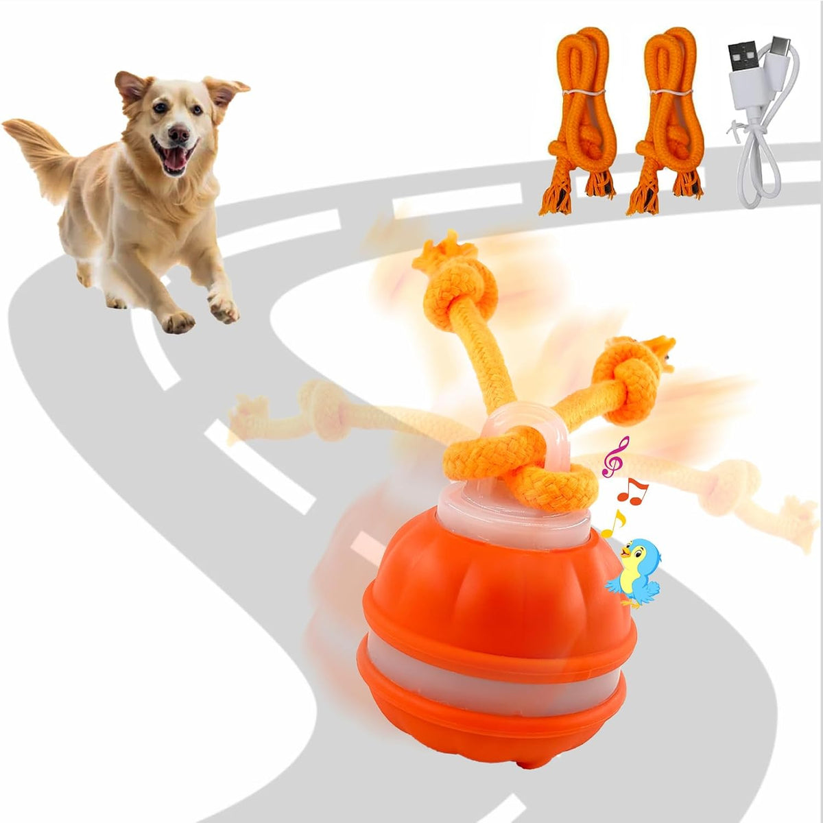 RoboBall™ motion-activated self-rolling dog toy – product image 8