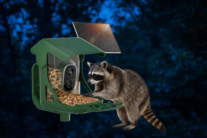 SkyWatch ProVision 2.5K™ full color night vision — birds visiting after dark