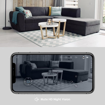 Robowatch Flagship two-way audio letting owner talk to pet through the companion app