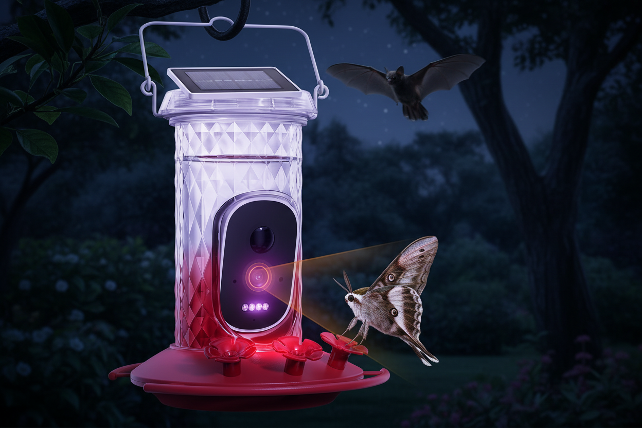 SkyWatch Hummingbird 2.5K™ Solar AI Camera Feeder