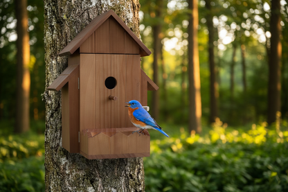SkyWatch NestView 1080P™ Solar AI Bird House Camera