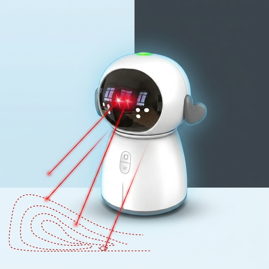 Vessel Tech LaserPlay automatic cat laser toy branded hero shot