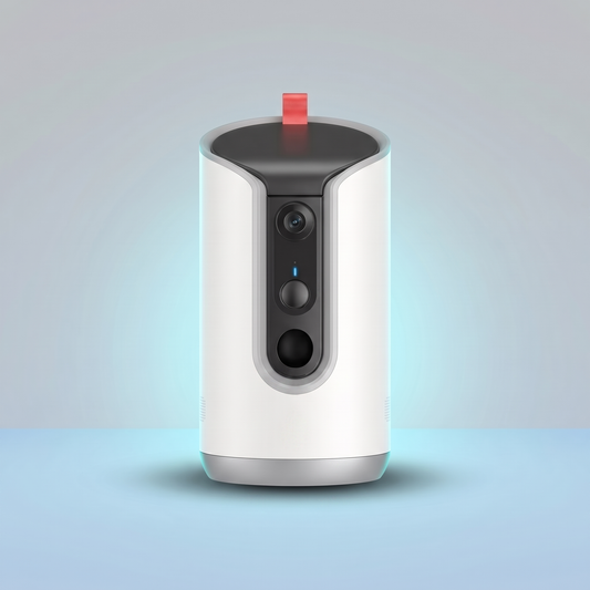 Vessel Tech TreatCam 360 smart pet camera and treat tosser hero shot