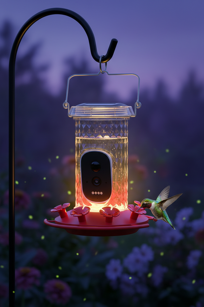 SkyWatch Hummingbird 2.5K™ Solar AI Camera Feeder