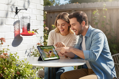 SkyWatch Hummingbird 2.5K™ Solar AI Camera Feeder