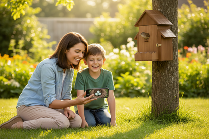 SkyWatch NestView 1080P™ Solar AI Bird House Camera