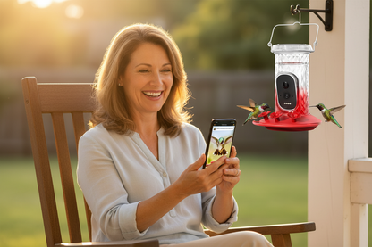 SkyWatch Hummingbird 2.5K™ Solar AI Camera Feeder