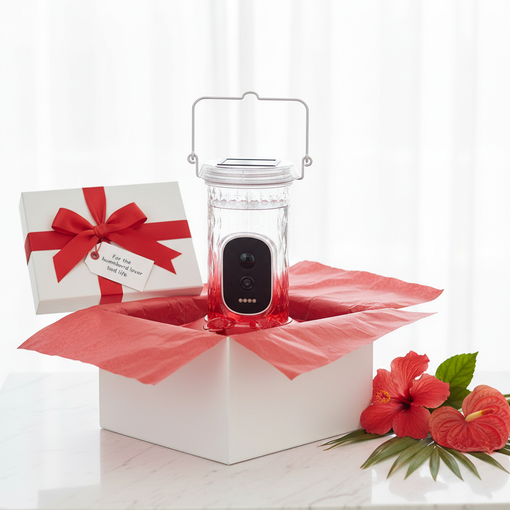 SkyWatch Hummingbird 2.5K™ Solar AI Camera Feeder