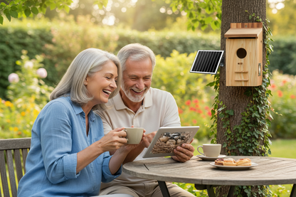 SkyWatch NestView Pro™ 2K Solar AI Bird House Camera