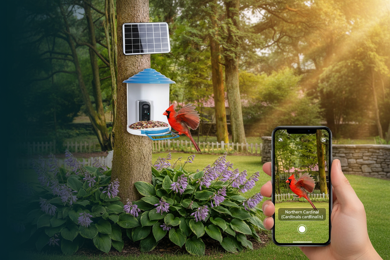 Slide 2 — Bird Navigator with Phone App View