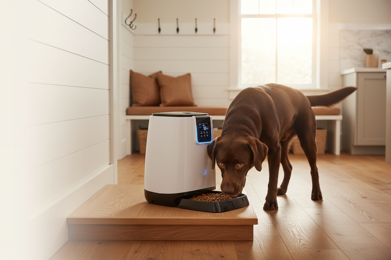Slide 4 — Made4Pets Smart Auto Feeder Dog Banner