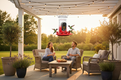 SkyWatch Hummingbird 2.5K™ Solar AI Camera Feeder