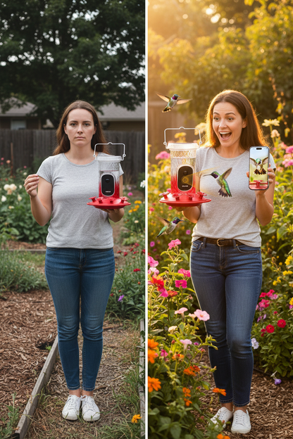 SkyWatch Hummingbird 2.5K™ Solar AI Camera Feeder