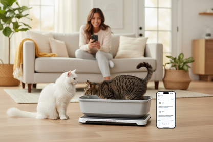 Vessel Tech AI Smart Litter Box Monitor – Cat Health Tracking